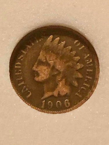 5 Monedas De 1 Centavo 1906 - 1958 Estados Unidos (Usado)
