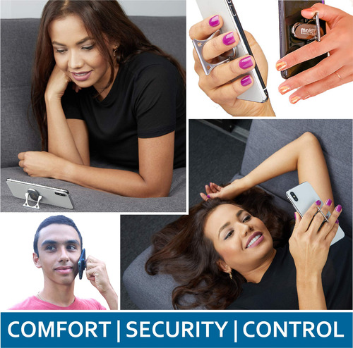 Mobi Handle Soporte De Anillo Para Teléfono De 3 Dedos, Agar