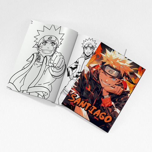  Librito Colorear Personalizado En Bolsita X10 Naruto