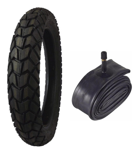 Pneu Traseiro Crosser Bros 110/90-17 Viper + Câmara Ar Mj-17