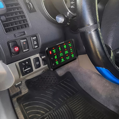Panel 12 Switch Digital Rgb Para Jeep Rzr Canam X3 Universal