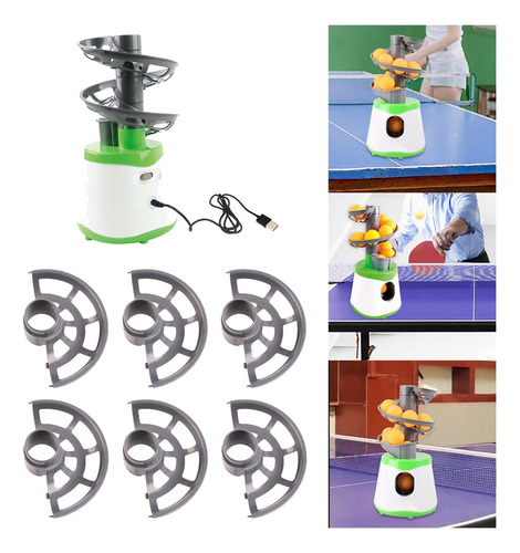 Robot De Tenis De Mesa Usb, Lanzador De Pelotas De Ping-pong