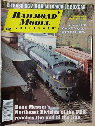 Jr - Revista Railroad Model Craftsman De Marzo De 2001 Usada