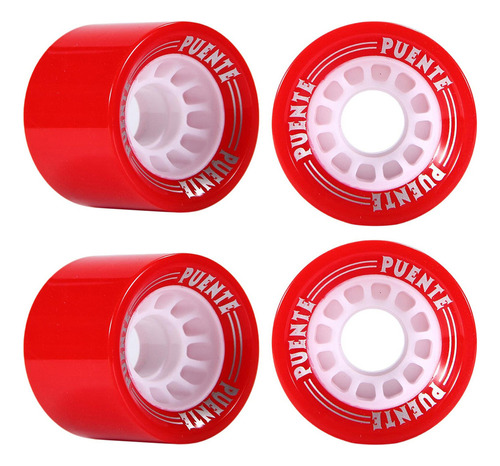 4 Piezas Longboard Ruedas De Skateboard 70x51mm Dureza Pu