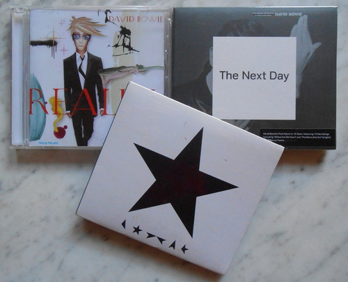 3 Cd David Bowie - Reality -  Next Day Y Blackstar (nuevos)