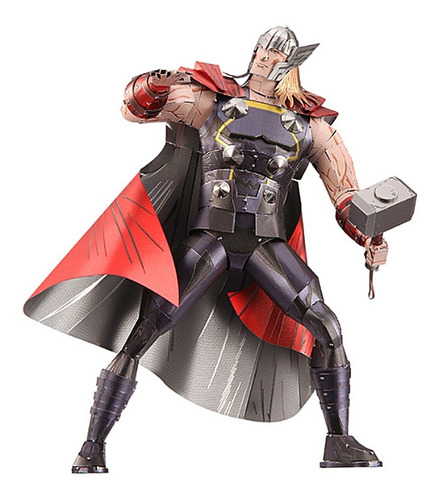 Rompecabezas De Metal 3d Personaje Thor Ensamble Piececool 