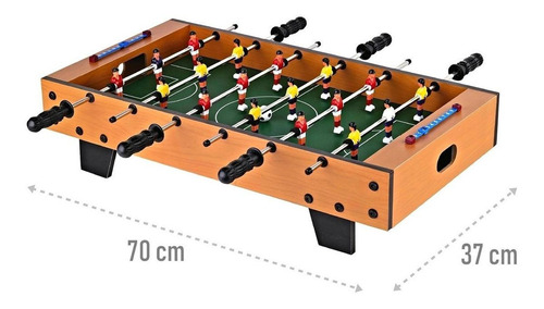 Mesa de pebolim mini DM Toys Super Craque Master com bolas incluídas