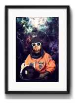 Comprar Cuadro Kurt Cobain Astronauta Nirvana Rock Con Paspartú