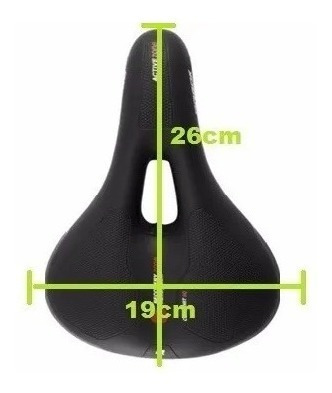 Selim Vazado Arbok Active Super Soft Confort 90 Bike Preto
