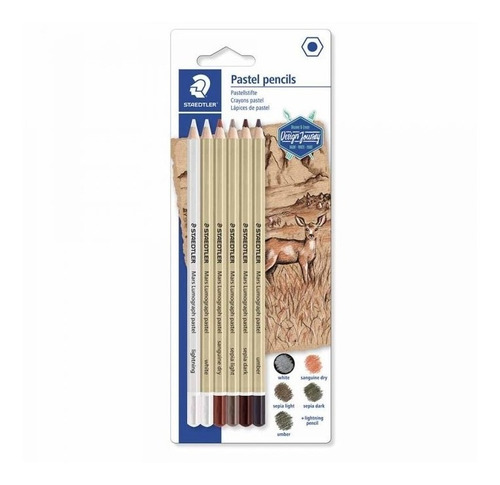 Lapices Pastel Seco Staedtler Set 6 Unidades