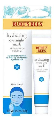 Mascarilla Facial De Noche, I. Hydration 16 Gr, Burt's Bees Tipo De Piel Hidratación Intensa