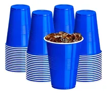 Comprar 10 Vasos Plasticos Vaso Desechable Vasos Descartables Grande Vasos Plásticos Bicolor Vaso De Fiesta Vaso Americano Vasos Plasticos Azul De Fiesta 500ml Pasteleriacl