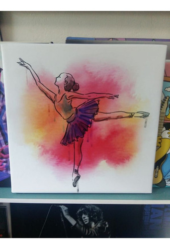 Vinilo Decorativo 30x30cm Ballet Danza Artistica Arte Niñ