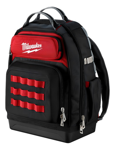 Mochila Milwaukee 48228201 Trabajo Negro/Rojo 1680D.