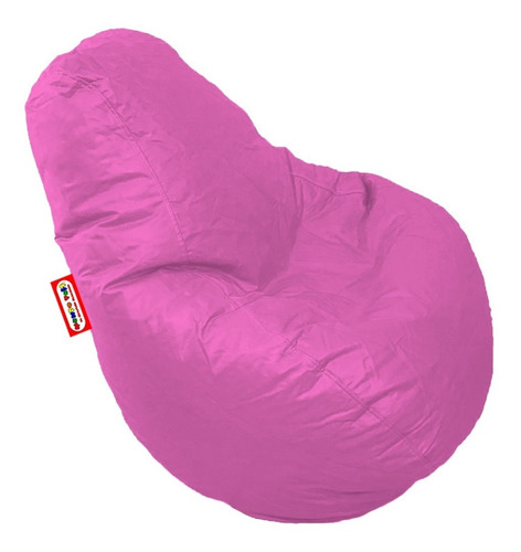 Sillon Puff Pera Mediano Rosa Claro Soporta Hasta 80 Kg