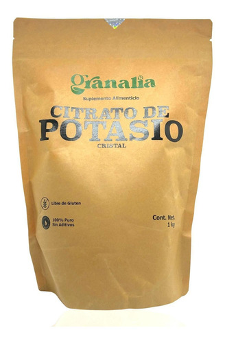 Citrato De Potasio En Cristal 1 Kg Granalia Sabor N/a