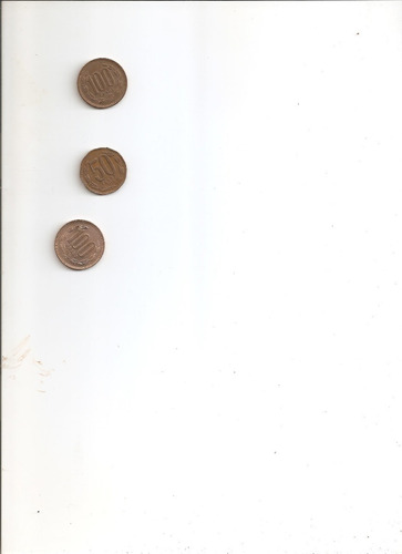 Moneda Lote Antiguo Coleccion/chile Descontinuado 1981/82/84