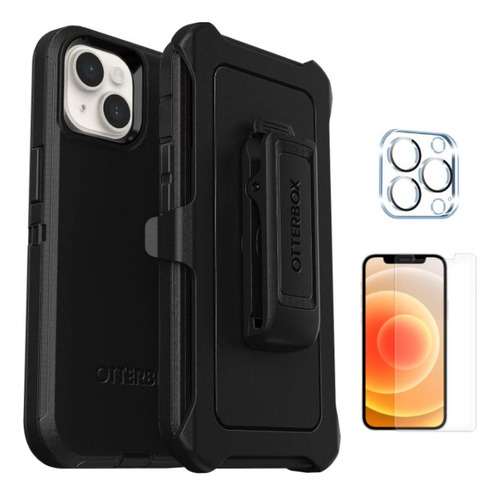 Case Funda Otterbox Defender Para iPhone 14 + Vidrios