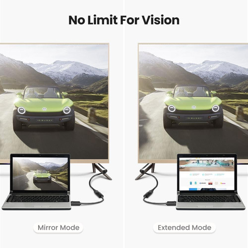 Imagen 4 de 8 de Adaptador Display Port A Hdmi Ugreen Convertidor 4k 2k