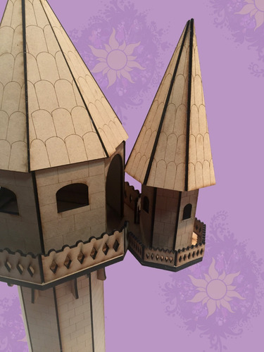 Imagen 6 de 6 de Casita De Muñecas Torre Rapunzel Dia Del Niño 68cm