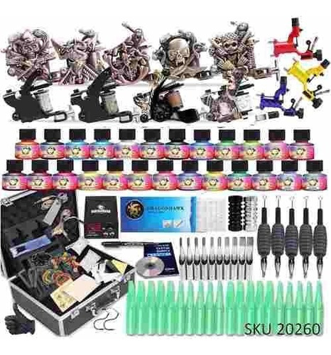 Kit Tatuajes Tatuar 12 Maquinas (3rotativa) + Maleta G1 W01