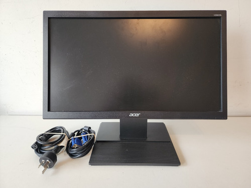 Imagen 1 de 8 de Monitor Acer V6 V206hql Led 19.5'' Negro 100v/240v + Cables