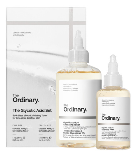 Set Acid Glycolic The Ordinary - Ml Momento De Aplicación D