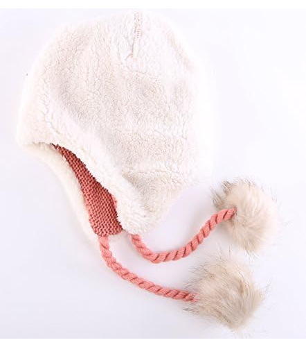 Casa Prefere Meninas Sherpa Earflaps Chapéu Crianças Chapéu