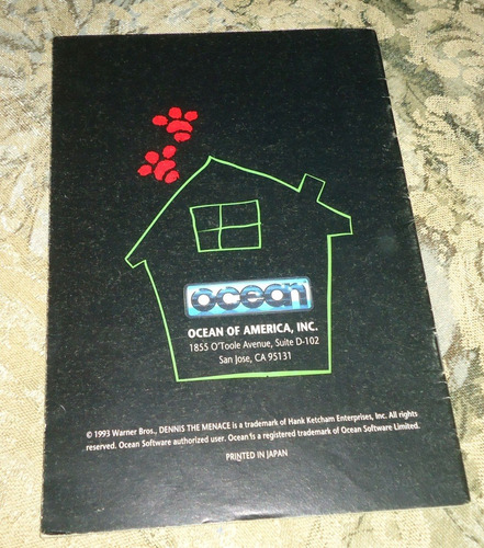Manual Dennis The Menace Original - Super Nintendo