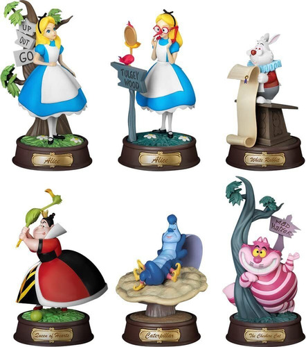 Beast Kingdom- Alice In Wonderland -mini D-stage 001 6pc Set