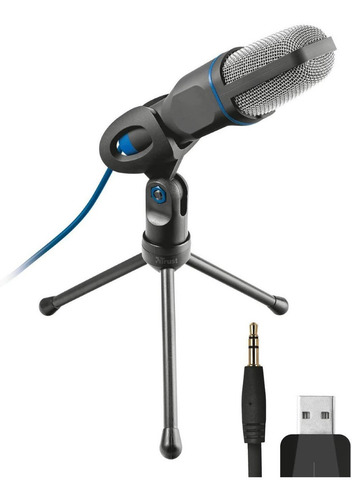 Micrófono Trust Mico 20378 condensador omnidireccional negro