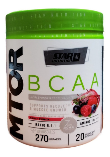 Mtor Bcaa 270 Gramos Star Nutrition Citrulina Glutamina