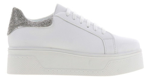 Tenis Casuales Mujer Dama De Plataforma Con Brillos Erez