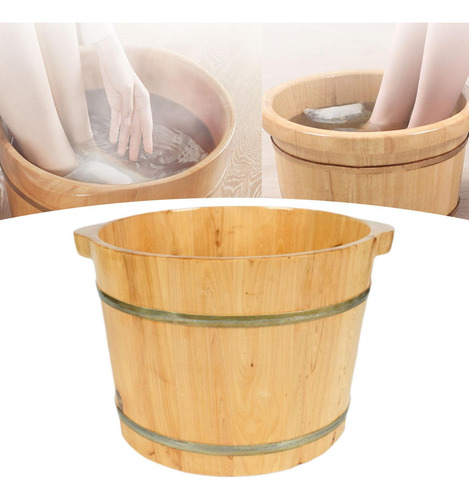 Bañera De Madera Para Pies, Barril De Madera Para Remojo De