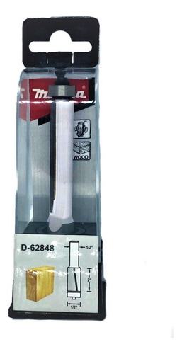 Fresa Para Enrasar C/balero 1/2 X 1/2 X 2 Makita D62848