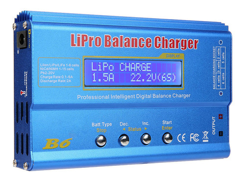 Carregador De Equilíbrio De Bateria Nimhnicd Lipo Balance (1