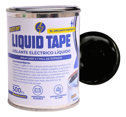 Liquid Tape Aislante Eléctrico Cinta Aisladora Liquida 500ml