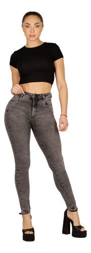 Jeans Pitillo Gris Je3319gc