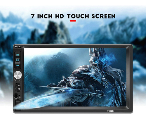 Rádio De Carro 2din 7 Touch In Auto Reprodutor De Áudio Mp5