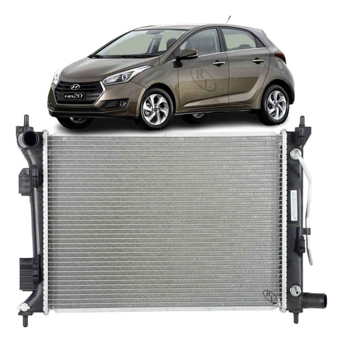 Radiador Hyundai Hb20 2014 2015 2016 2017 2018 Automático