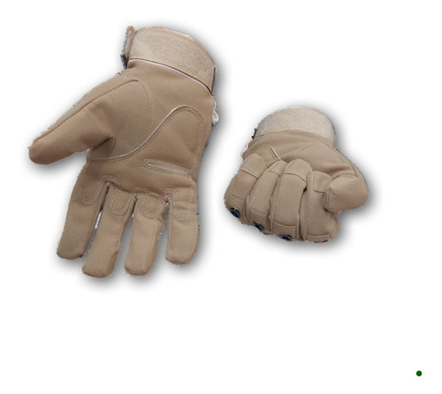 Imagen 3 de 3 de Guante Tactico Marron Talla M Moto