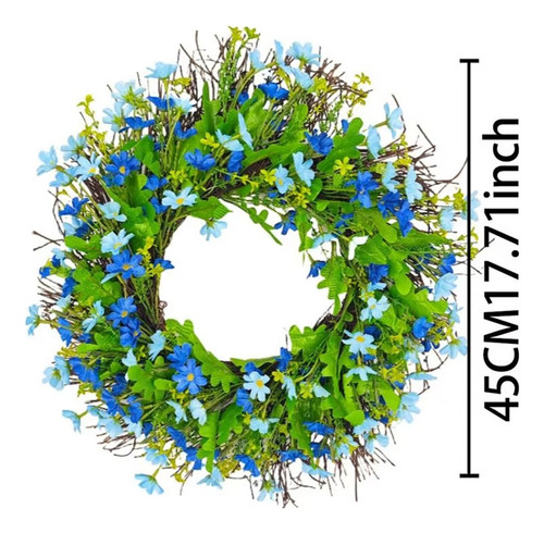 Corona De Primavera Para Puerta De Entrada, Puerta De Entrad