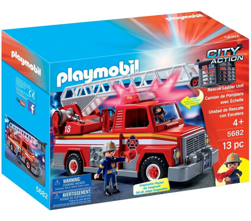 Camion De Bomberos City Action  Playmobil - Luces