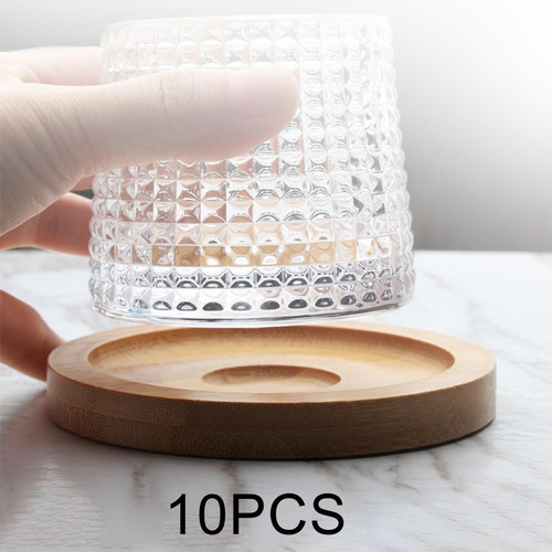 . 10x Copos De Uísque Porta Copos Canecas Almofadas Amarelo