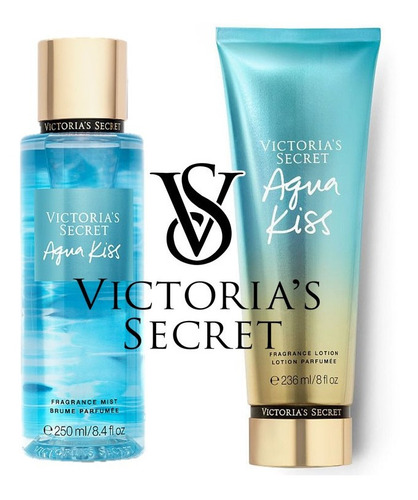 Set Loción Y Crema Victoria 's Secret, Aqua Kiss, Fresco