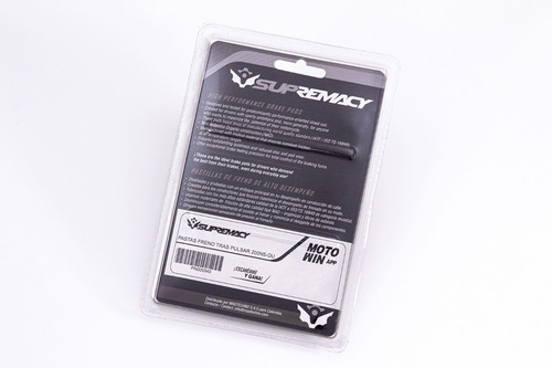 Imagen 4 de 4 de Balatas Traseras Supremacy Ns 200 / Mt 03 / Bws Fi / Ktm 390