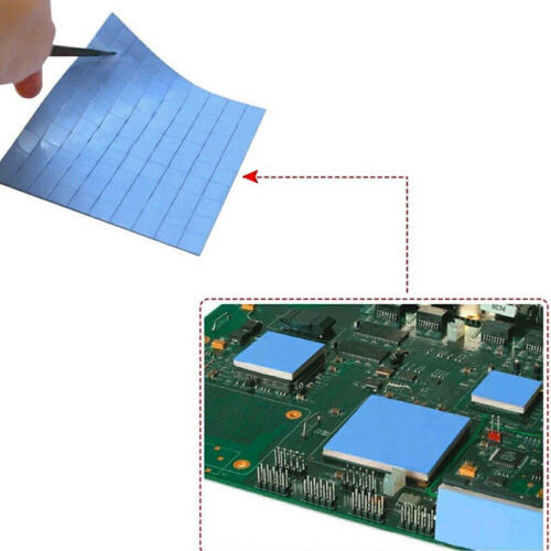 Blue 100mmx100mmx1mm Gpu Cpu Heatsink Cooling Thermal Co Nna