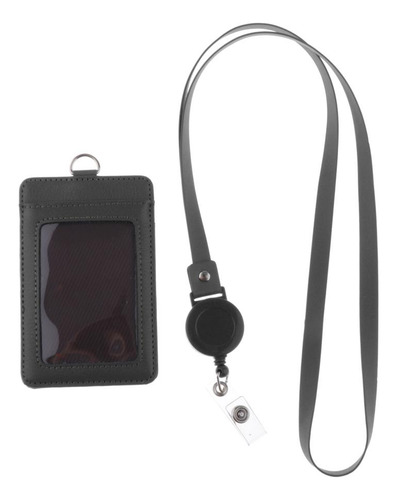 Funda De Tarjeta De Identificación Titular Con Negro 2