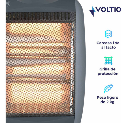 Calefactor Calentador Halogeno Electrico 3 Niveles 2pzas