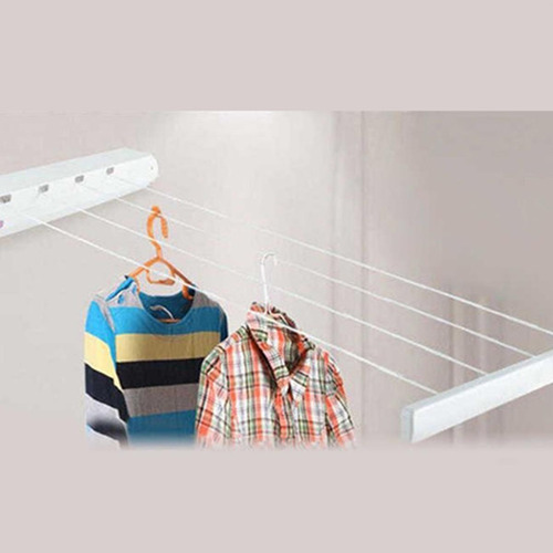 Tendedero Para Ropa 6 Cuerdas 3.7 M Rayen Color Blanco